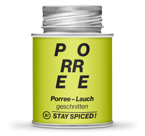 Porree - Lauch - grün & weiss - geschnitten