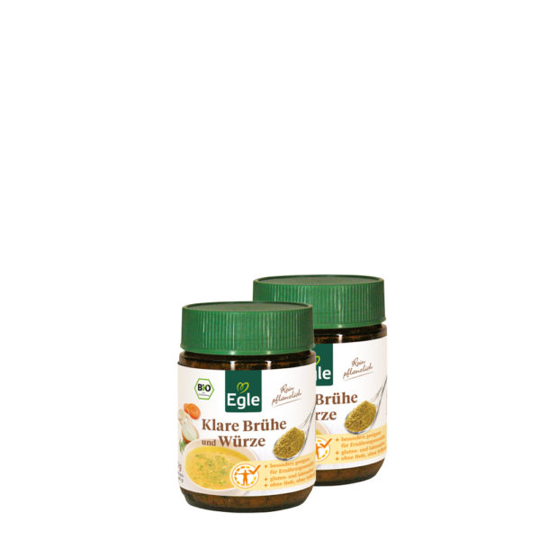 Klare Bio Brühe und Würze, 2 x 140 g