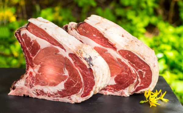Prime Rib Steak vom Rotbunten Rind, Dry Aged, ohne Fettdeckel