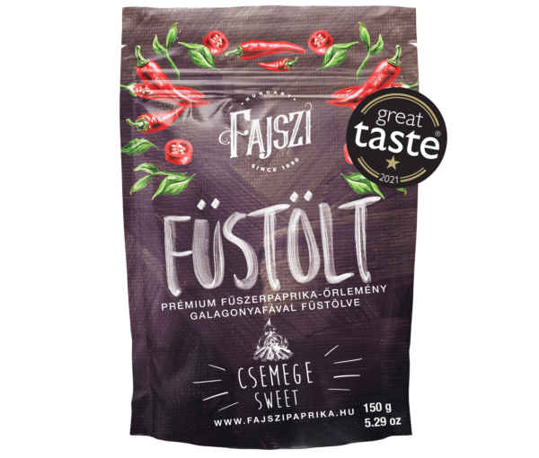 csemege füstölt fűszerpaprika-őrlemény 150g,PREMIUM Delikatesse geräucherter Paprika, FAJSZI